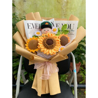 Bó hoa len hướng hướng/ Hoa len tặng chú bộ đội/Hoa len tặng chú công an