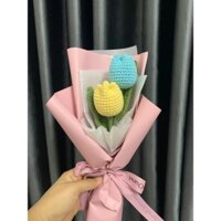 Bó hoa len tulip 2 bông