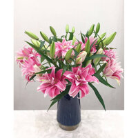 Bó Hoa Ly Kép Bán Lẻ Hoa tươi 100% Hoả tốc trang trí nhà cửa văn phòng bàn làm việc - Bông và Trái HCM