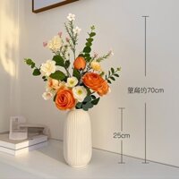 Bó Hoa Mô Phỏng Cao Cấp Giống Hệt Hoa Mẫu Đơn Bó Hoa Hồng Hoa Bữa Ăn Trang Trí Lối Vào Phòng Ngủ