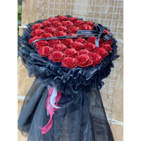 bó hoa nhũ 50 bông thành phẩm