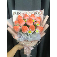 Bó hoa quả dâu tây handmade