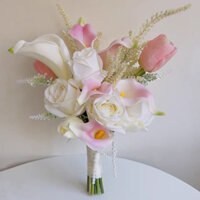 bó hoa rum Hồng trắng ceveria