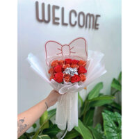Bó hoa sáp giấy nơ