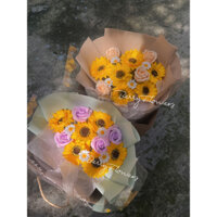 bó hoa sáp hướng dương 20.11 tặng túi thiệp