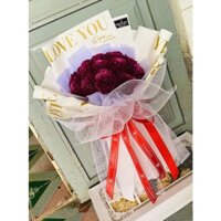 Bó hoa sáp nhũ 15 bông