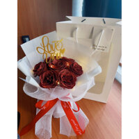 Bó hoa sáp nhũ 7 bông