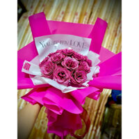 Bó Hoa Sáp Nhũ kim tuyến