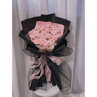BÓ HOA SÁP THƠM 4 LỚP HỒNG ĐEN