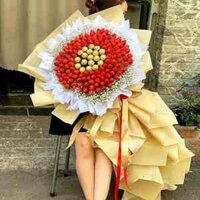 Bó Hoa Socola, Dâu Tây, Hoa Baby Nhập Khẩu Khổng Lồ