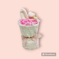 Bó Hoa Tai Thỏ Màu Kem