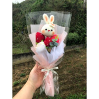 bó hoa thỏ cute