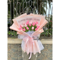 Bó hoa tulip 20 bông,25 bông giống thật