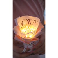 Bó hoa Tulip đèn led phát sáng |LÀM SẴN| - Quà tặng cực xinh