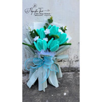 Bó Hoa Tulip Hoa Kẽm Nhung HandMade