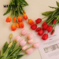 Bó hoa tulip WAY2TOP, Hoa giả cảm ứng thực chất lượng cao, Hoa nhân tạo 5 đầu bằng silicon