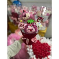 Bó Hoa và Gấu bông đáng yêu quà tặng bạn gái quà handmade đáng yêu