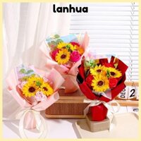 Bó hoa xà phòng hoa hồng LANHUA, Hoa xà phòng thủ công tuyệt đẹp, Quà tặng sinh nhật hoa hồng vĩnh cửu sáng tạo