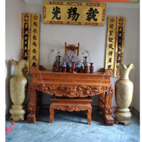 Bộ Hoành phi câu đối gỗ cao cấp gỗ hương