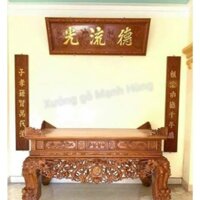 Bộ hoành phi câu đối gỗ mít