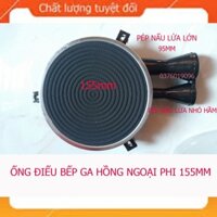 bộ họng và đầu đốt ống điếu hồng ngoại ĐK 15.5cm thay thế bếp ga hồng ngoại TAKA HG3, HG4, HG8, HG9, BG01,BG02...