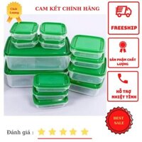 Bộ Hộp 17 món cao cấp - Bộ 17 hộp để thức ăn bảo quản trong tủ lạnh - bộ 17 hộp đựng thực phẩm cao cấp hàn quốc