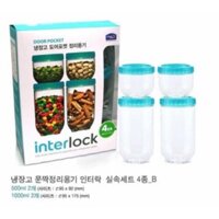 Bộ hộp bảo quản Interlock 4 chiếc