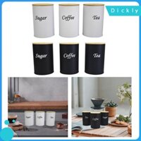 Bộ Hộp Bảo Quản Nhà Bếp Di Động Thanh Lịch Nhẹ Có Nắp Tre Kín Lọ Cho Ngũ Cốc Bột Trị Gia Đình