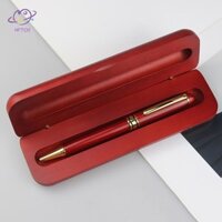 Bộ Hộp Bút Cao Cấp HFTOY, Bút Bi Bút Chữ Ký, Hộp Quà Tặng Gỗ Gụ Thanh Lịch, Quà Tặng Nam Nữ Văn Phòng ~