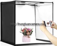 Bộ hộp chụp sản phẩm đèn LED siêu sáng phiên bản mới,thao tác nhanh 60x60cm hàng chính hãng PULUZ
