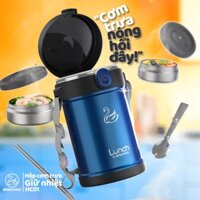 Bộ Hộp Cơm Giữ Nhiệt 2GOOD Lunch Box HC01 (2000ml) - Kèm Muỗng và Đũa Inox 304 - Bảo Hành 5 Năm