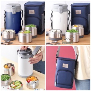 Bộ hộp cơm giữ nhiệt Lock&Lock Easy Carry LHC8039 2L