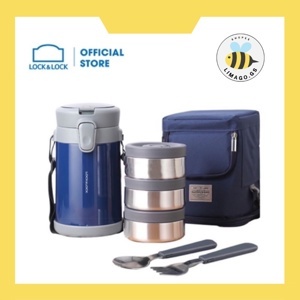 Bộ hộp cơm giữ nhiệt Lock&Lock Easy Carry LHC8039 2L