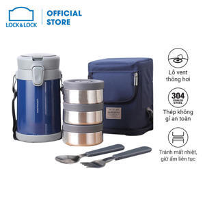 Bộ hộp cơm giữ nhiệt Lock&Lock Easy Carry LHC8039 2L