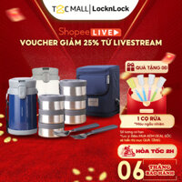 Bộ Hộp Cơm Giữ Nhiệt LocknLock 2 Lít 3 Ngăn Kèm Túi Đựng Giữ Nhiệt Và Muỗng Nĩa LHC8039 - T2C Mall