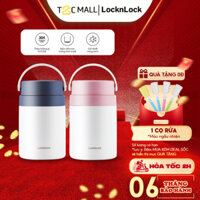 Bộ Hộp Cơm Giữ Nhiệt LocknLock 700ml 2 Ngăn Kèm Muỗng Inox Đựng Cơm Hoặc Ủ Cháo LHC8042 - T2Cmall