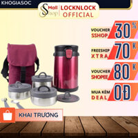 Bộ hộp cơm LocknLock giữ nhiệt 2000ml Easy Take Lunch Box Chính hãng LHC8034 - SSHOP OFFICIAL