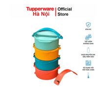 Bộ hộp cơm Tupperware Small Round Click To Go Màu mới 2023 chính hãng Nhựa nguyên sinh