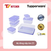 Bộ hộp đông tím Tupperware Freezermate Essential (7 hộp) - Hàng chính hãng - Bảo hành trọn đời - Nhựa nguyên sinh