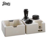 Bộ hộp đựng cà phê BINCOO Hộp đựng bột cà phê Máy phân phối bột ren màu trắng Dụng cụ pha cà phê Ý 51 / 58MM