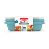 Bộ hộp đựng cơm Take along nhựa nguyên sinh Rubbermaid USA  3 size 887ML