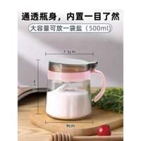 Bộ hộp đựng gia vị hộ gia đình kết hợp lọ đựng gia vị thủy tinh giá trị cao nước tương giấm lọ đựng