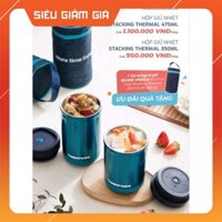 Bộ hộp giữ nhiệt Stacking Thermal Tặng túi vải đựng hộp khi mua bình kích thước bất kỳ