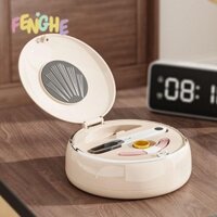 Bộ Hộp May FENGHE, Hộp Ren Kim DIY Di Động, Thêu Mini Nhiều Màu Sắc Kéo Bộ May Quilting Khâu