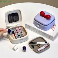 Bộ hộp may NOVALINK, Bộ dụng cụ may tay bằng kim khâu tay, Băng đo kim và sợi cầm tay Dụng cụ may vá Thimble Dụng cụ may cầm tay