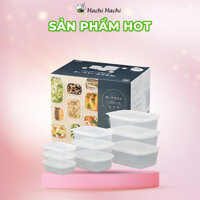 Bộ hộp nhựa đựng thực phẩm Inomata 9 cái 140ml x 3, 400ml x 3, 950ml x 3 - Hachi Hachi Japan Shop