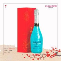 Bộ hộp quà 01 chai Cider Tây Ban Nha CLOUDEM Blue 750 ml