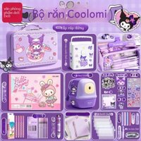 Bộ Hộp Quà Văn Phòng Phẩm Deli, Gói Quà Màu Tím Trường Học, Đồ Dùng Học Tập Cho Học Sinh Tiểu Học, Quà Sinh Nhật