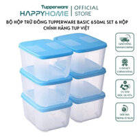 Bộ Hộp Trữ Đông Tupperware Freezermate 650ml (6 Hộp) Nhựa nguyên sinh an toàn - Hàng chính hãng bảo hành trọn đời