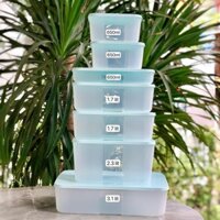 Bộ hộp trữ đông Tupperware FreezerMate Essential Set - Bộ đông gen ii 7 ngăn đông nhiều dung tích